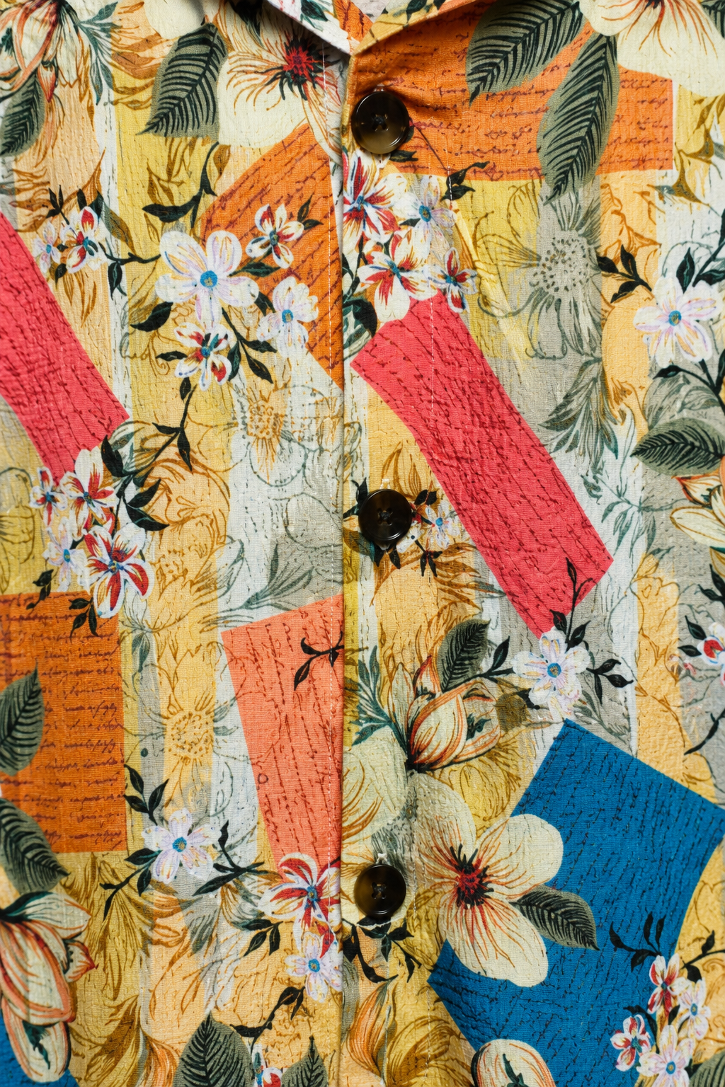 Men’s Tropical Floral Printed Half Sleeve Shirt – Multicolor