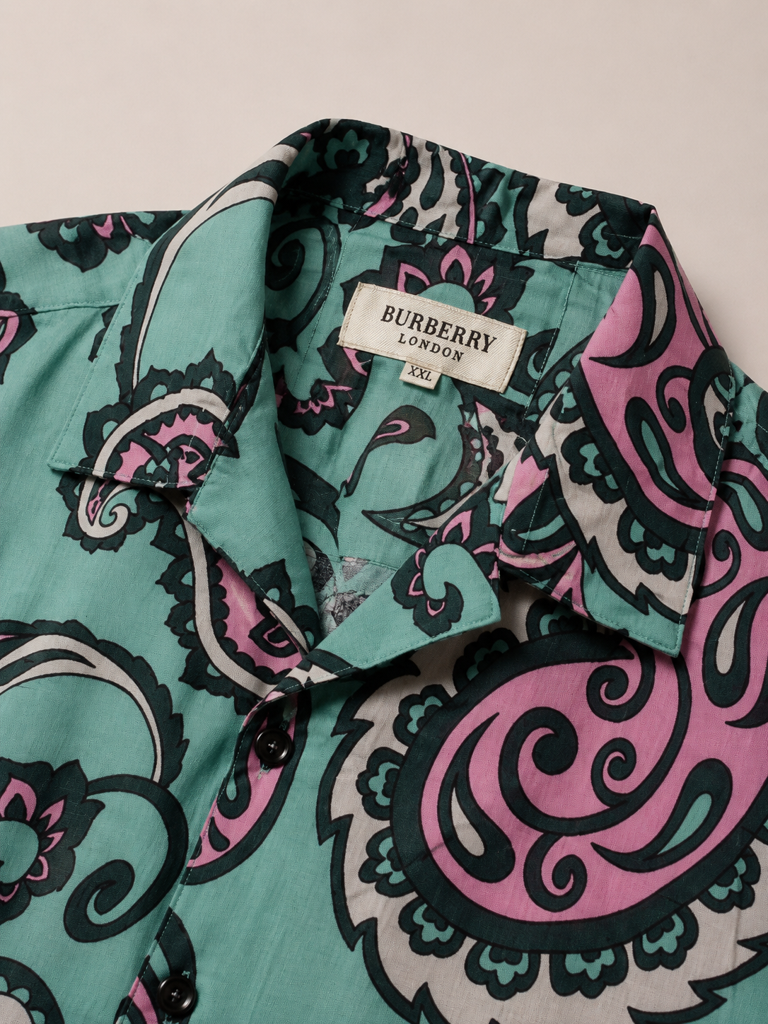 Premium Tee Green Paisley