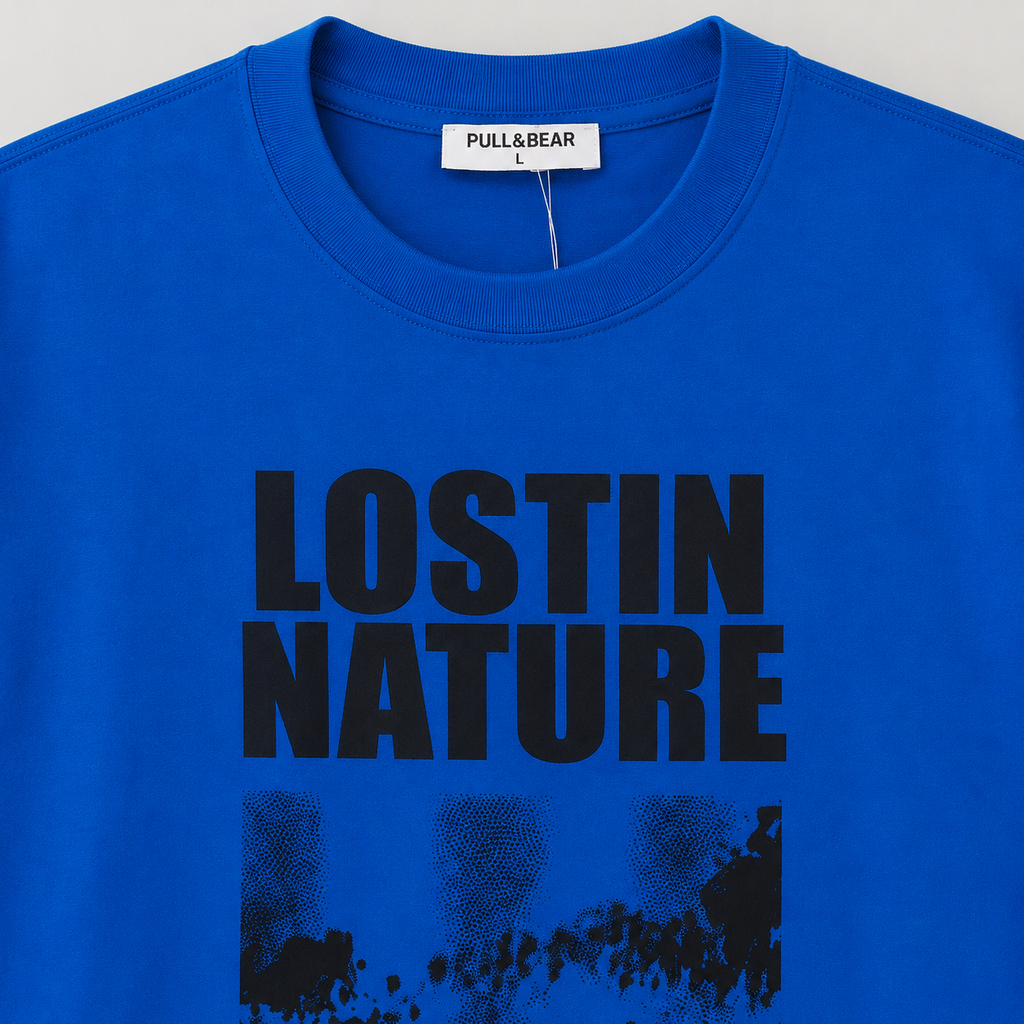 Men’s Oversized Graphic Drop Shoulder Tee – Lost In Nature