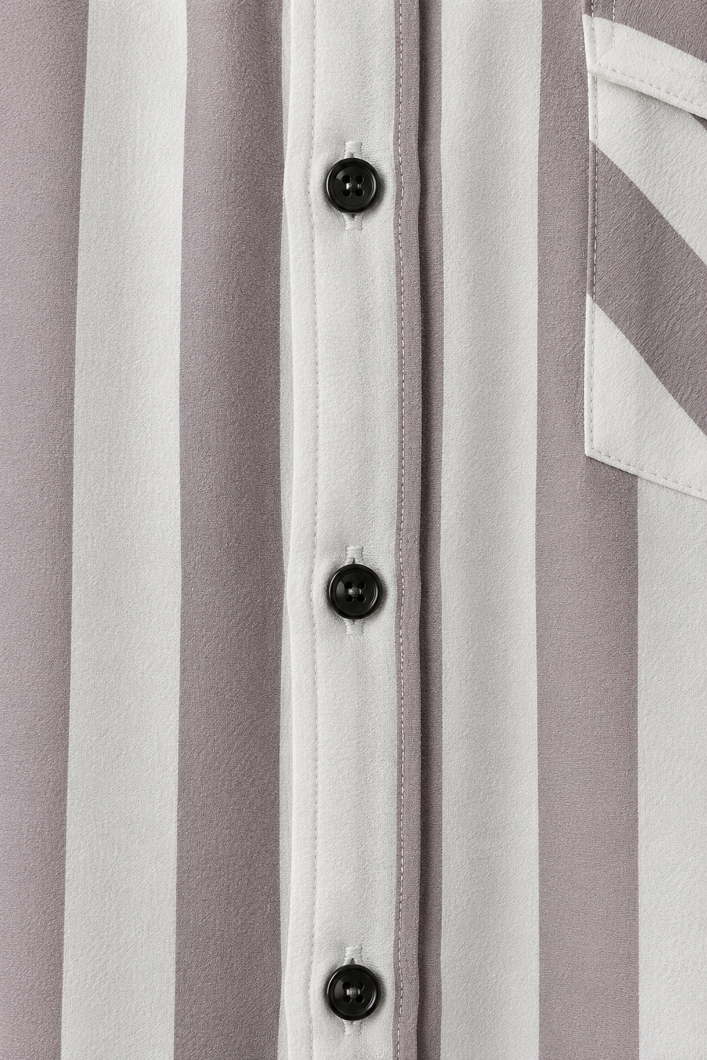 Men’s White & Taupe Striped Short Sleeve-Vintage Light Taupe
