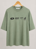 Mechanic Brain Oversized Graphic T-Shirt