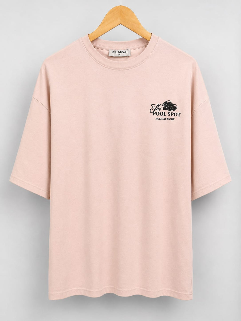 Oversized Drop Shoulder Pool Graphic Tee