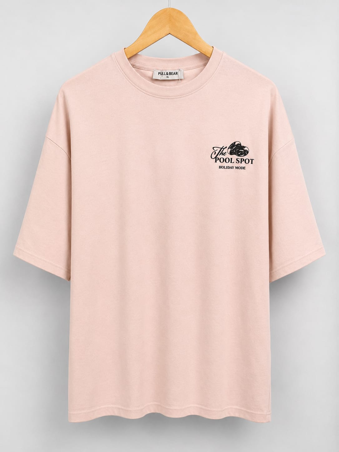 Oversized Drop Shoulder Pool Graphic Tee