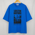 Men’s Oversized Graphic Drop Shoulder Tee – Lost In Nature