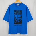 Men’s Oversized Graphic Drop Shoulder Tee – Lost In Nature