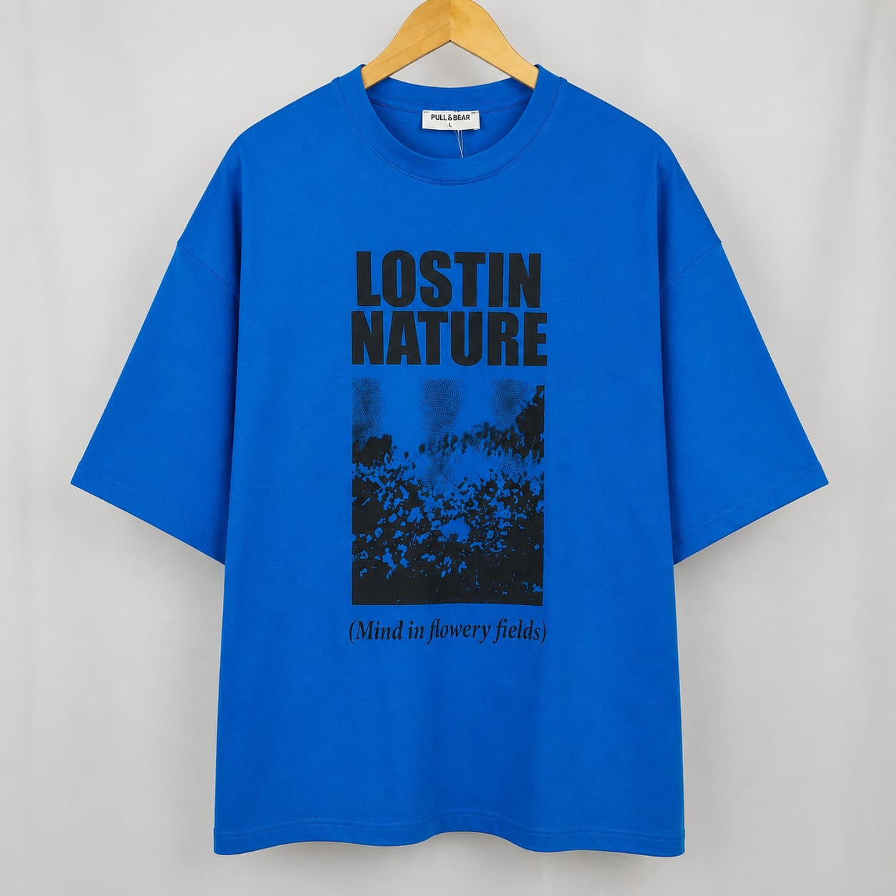 Men’s Oversized Graphic Drop Shoulder Tee – Lost In Nature