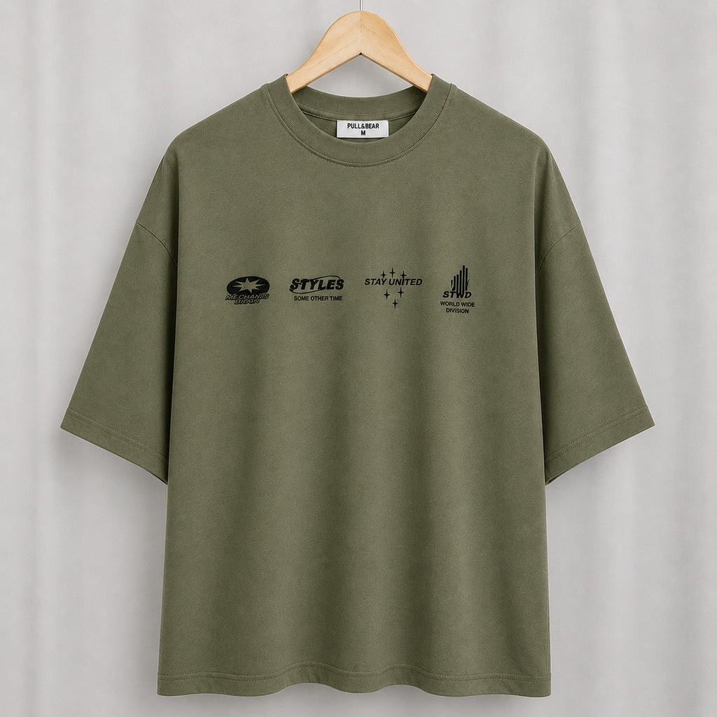 Mechanic Brain Oversized Graphic T-Shirt