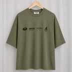 Mechanic Brain Oversized Graphic T-Shirt