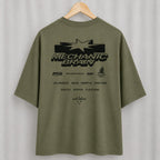 Mechanic Brain Oversized Graphic T-Shirt