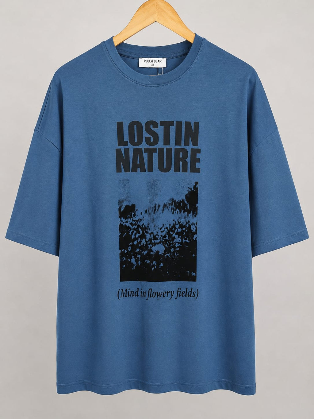 Men’s Oversized Graphic Drop Shoulder Tee – Lost In Nature