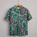Premium Tee Green Paisley