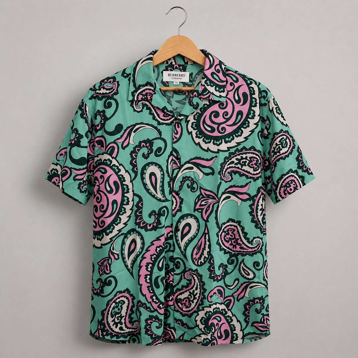 Premium Tee Green Paisley