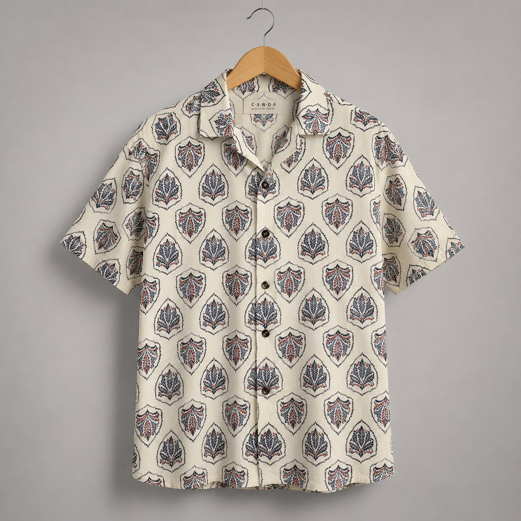 Premium Tee shirt Ivory Classic Botanical
