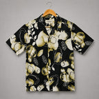 Premium Tee Gold & White Botanical