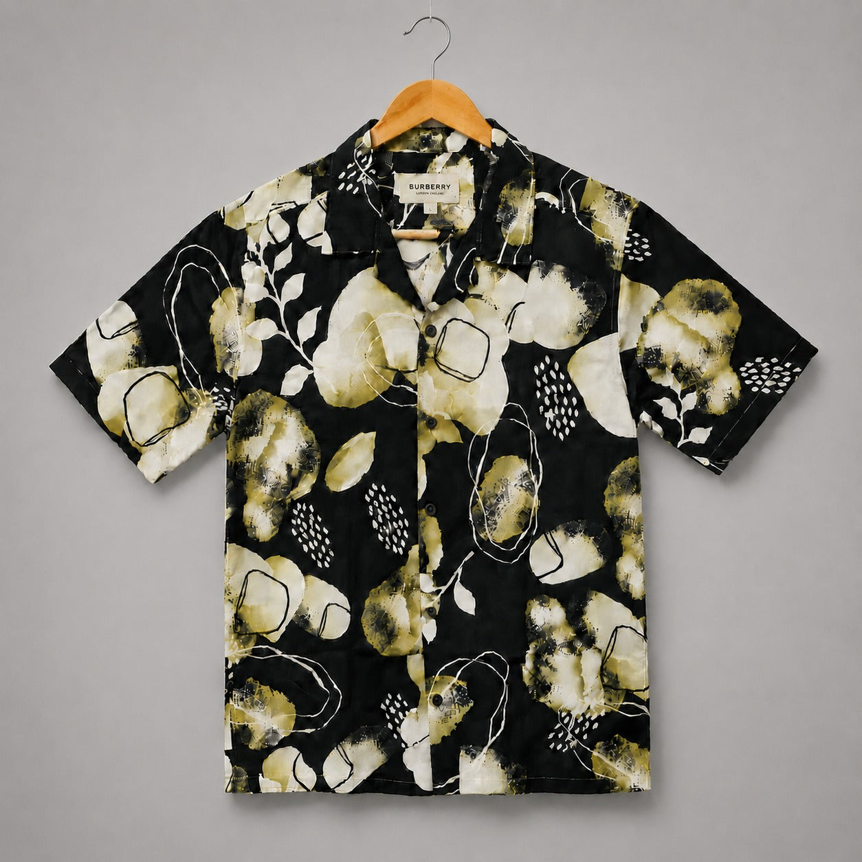 Premium Tee Gold & White Botanical