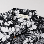 Premium Tee Black & White Floral Printed