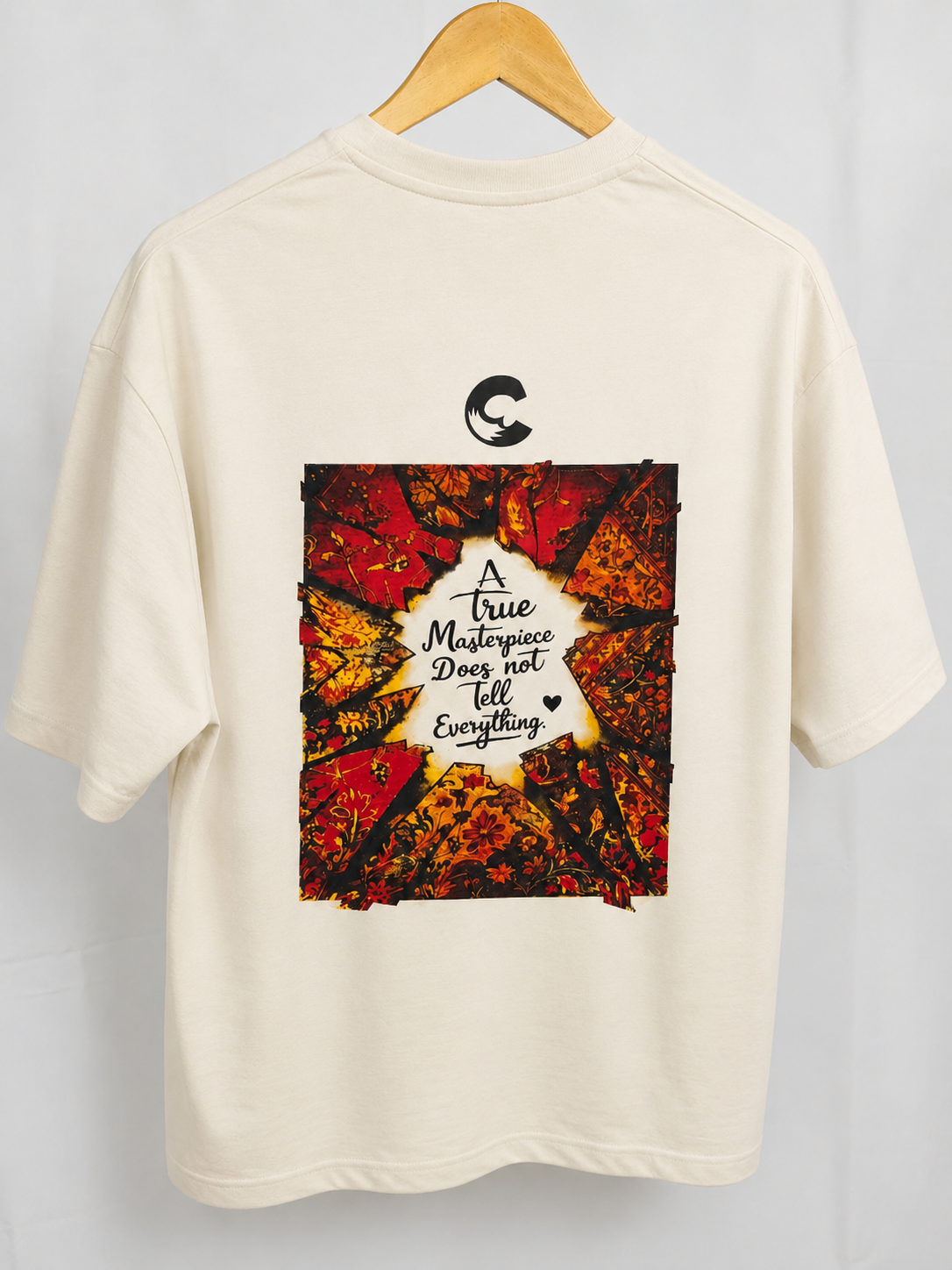 Oversized Graphic Drop Shoulder T-Shirt for Men