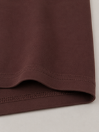 Brown Oversized Drop Shoulder Graphic Tee for Men